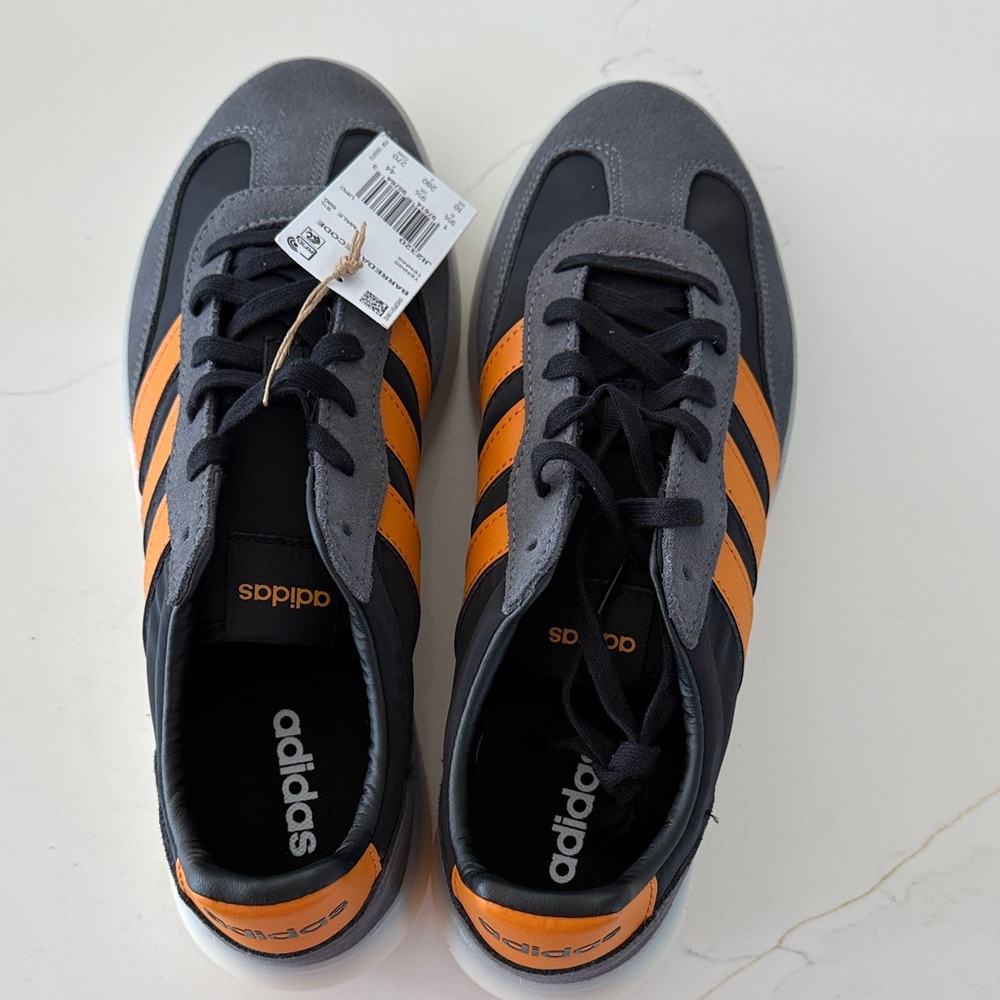 NWT Adidas Gray and Orange  Barreda Decode Sneakers Size 10 - Picture 2 of 8